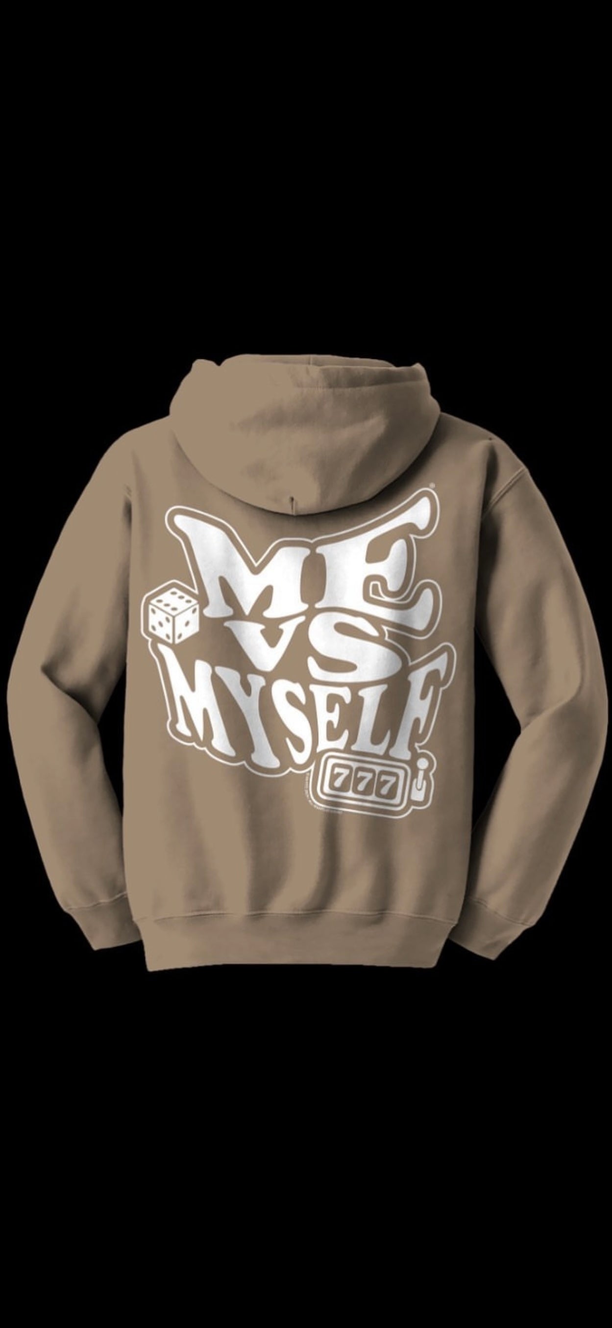 Taupe Me vs Myself Hoodie